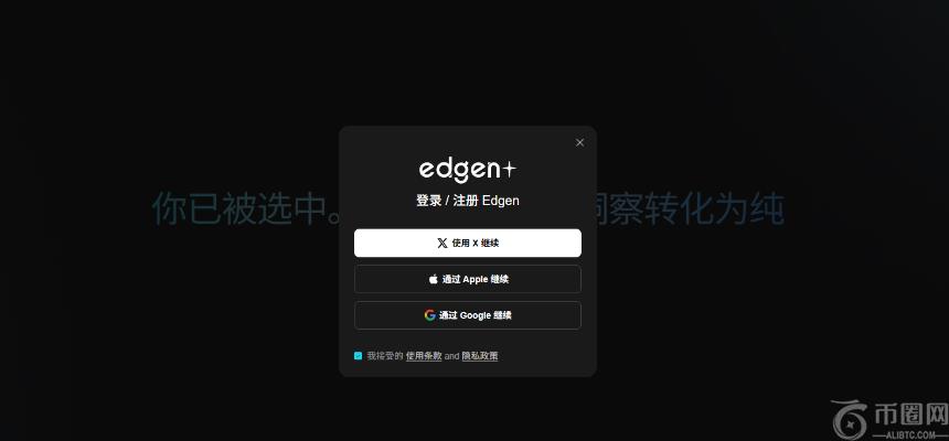 Edgen登录教程