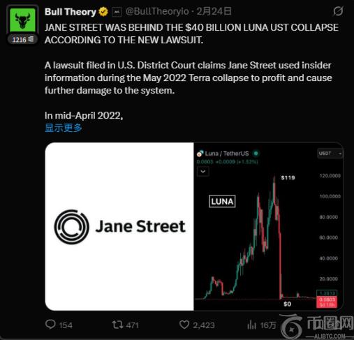 每天10点准时砸盘，比特币腰斩的幕后黑手竟然是Jane Street？